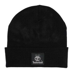 TIMBERLAND Black Watchcap Cuffed Beanie Unisex